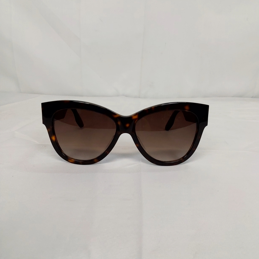 MCQ Alexander McQueen Cat Eye Sunglasses MQ0021SA 003 Tortoise Grommet Accents - Picture 2 of 12